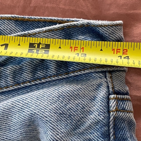 J Galt Shanghai Blue Cotton Denim Straight Leg Jeans Size Medium Light Wash - Picture 6 of 8